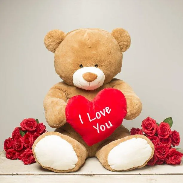 I Love You Bear by Gitzy 35 Inch Jumbo Plush Teddy Bear