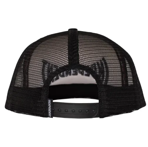 Independent Span Trucker Snapback Hat - White/Black