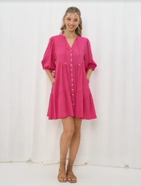 Jayla Dress - Hot Pink