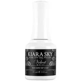 Kiara Sky - Gel Polish - Velvet Matte Top Coat 0.5 oz - #GVTOP