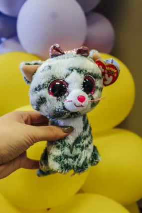 Kiki Grey Striped Cat Beanie Baby