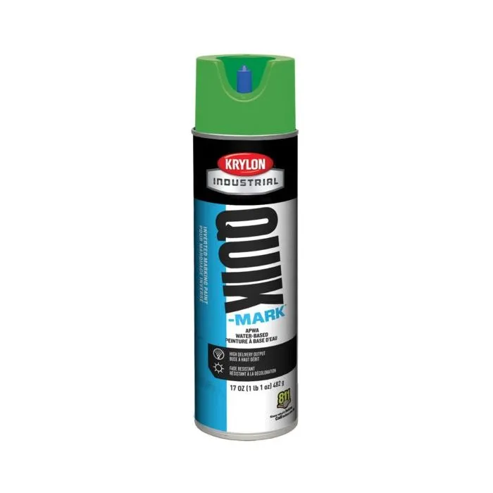 Krylon QUIK MARK Brilliant White Water based Inverted Marking Paints 17 oz. 12 Cans