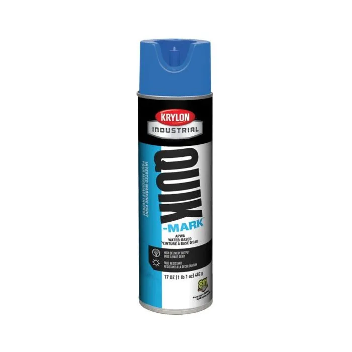 Krylon QUIK MARK Fluorescent Red/Orange Water based Inverted Marking Paints 17 oz. 12 Cans