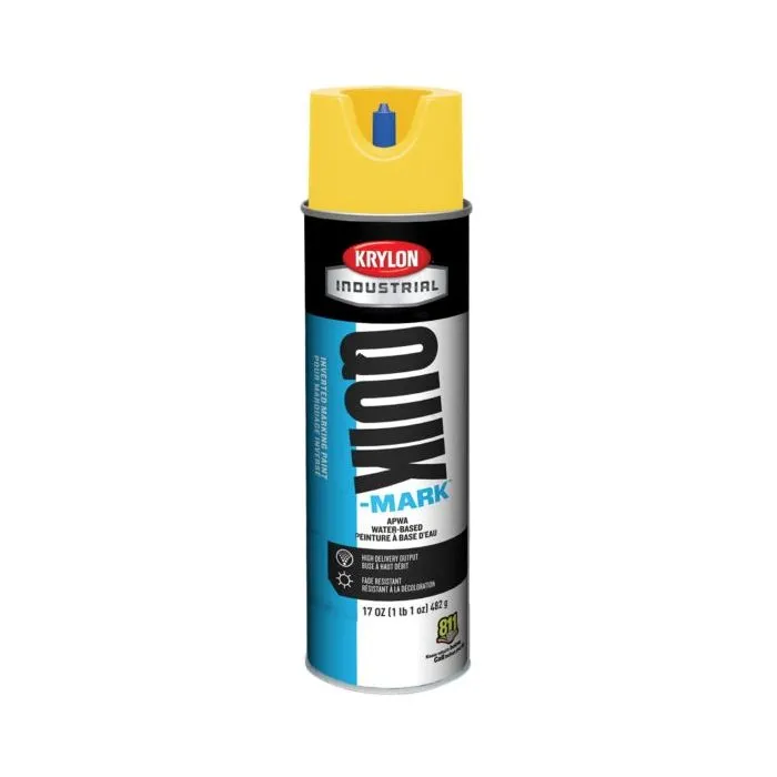 Krylon QUIK MARK Fluorescent Red/Orange Water based Inverted Marking Paints 17 oz. 12 Cans