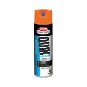 Krylon QUIK MARK Fluorescent Red/Orange Water based Inverted Marking Paints 17 oz. 12 Cans