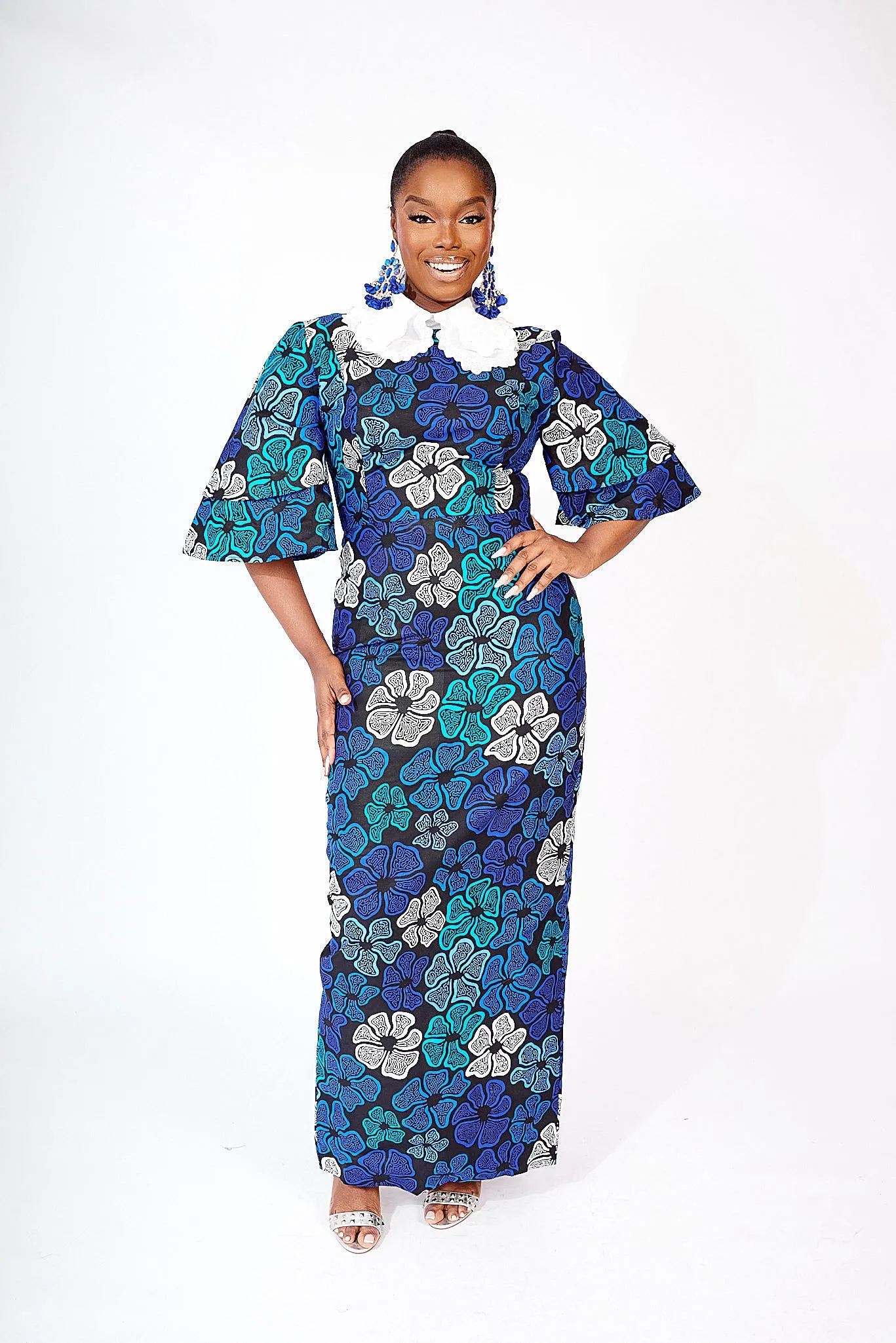 KUKU AFRICAN PRINT MAXI DRESS