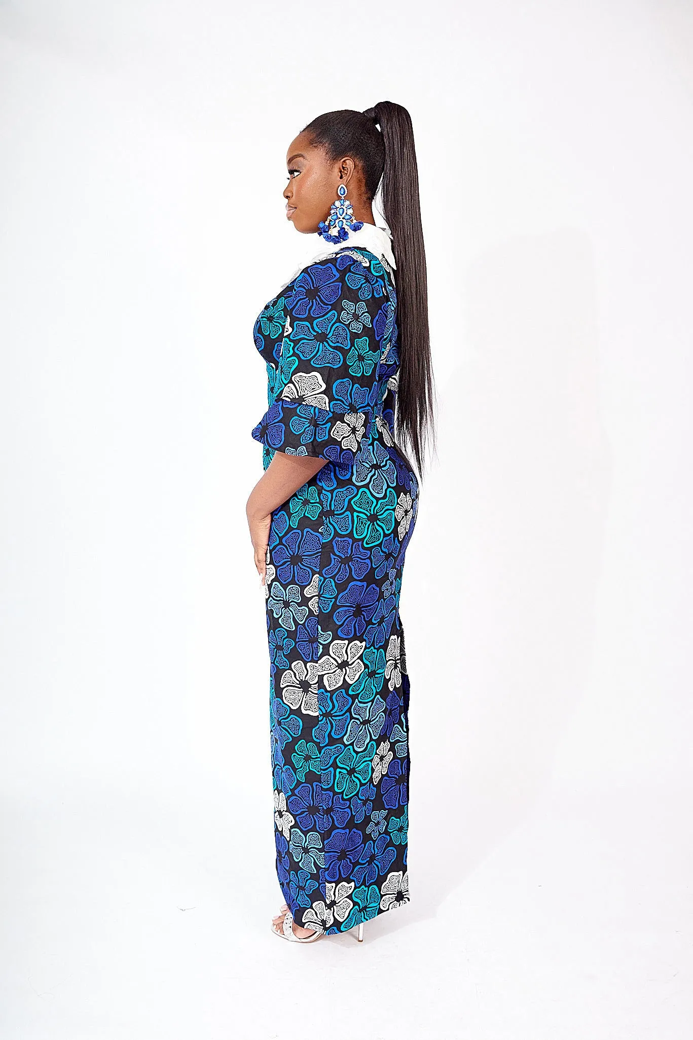 KUKU AFRICAN PRINT MAXI DRESS