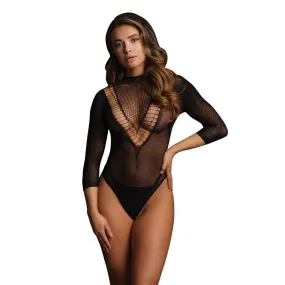 Le Désir Black Short Sleeve Teddy
