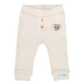 Legging beertje rib beige Teddy 86/92