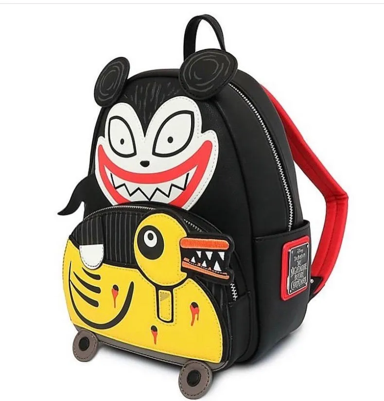 Loungefly Disney NBC Scary Teddy and Undead Duck Mini Backpack