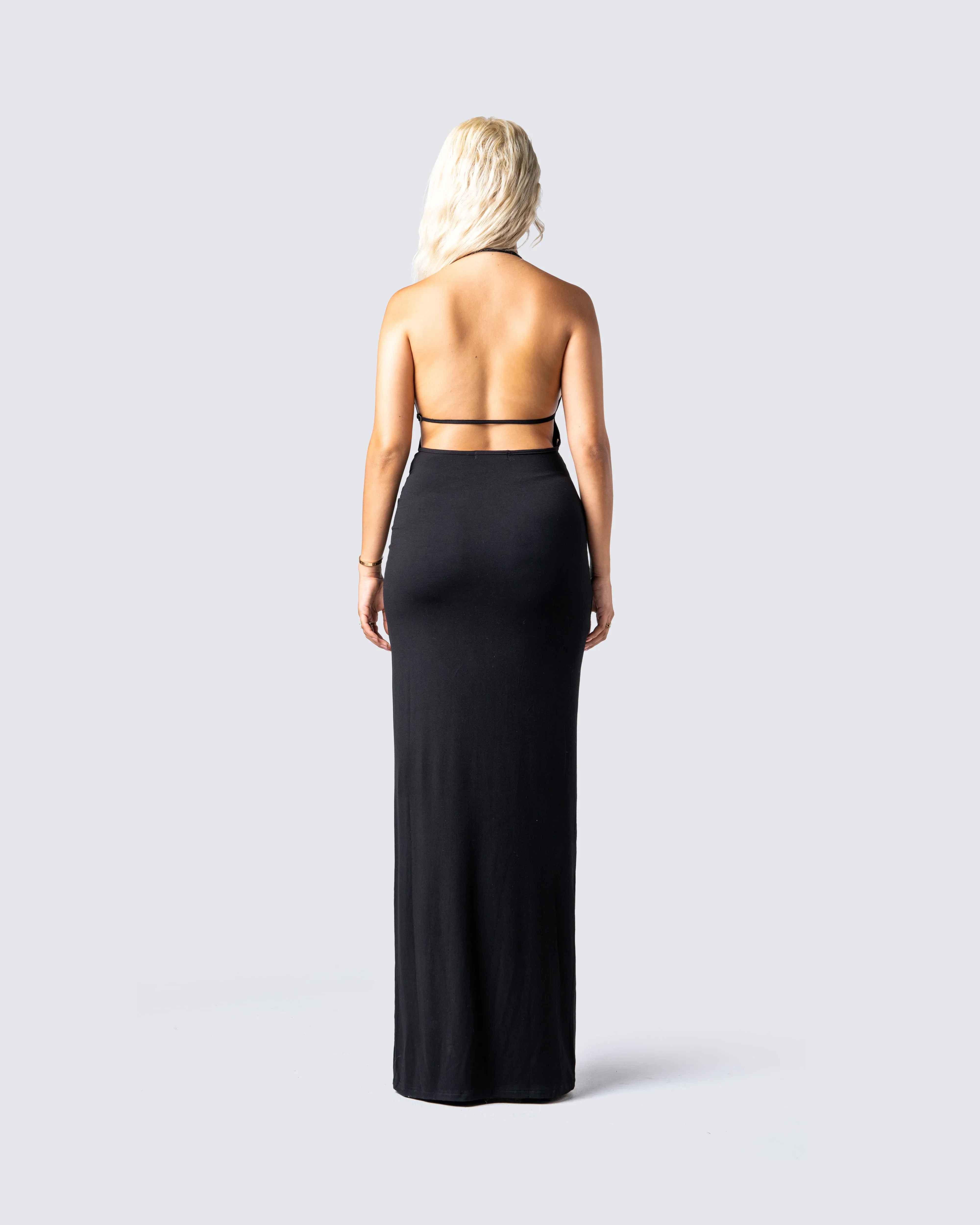 Marcel Black Halter Maxi Dress