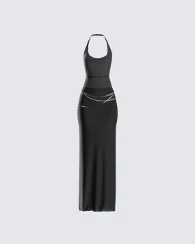 Marcel Black Halter Maxi Dress