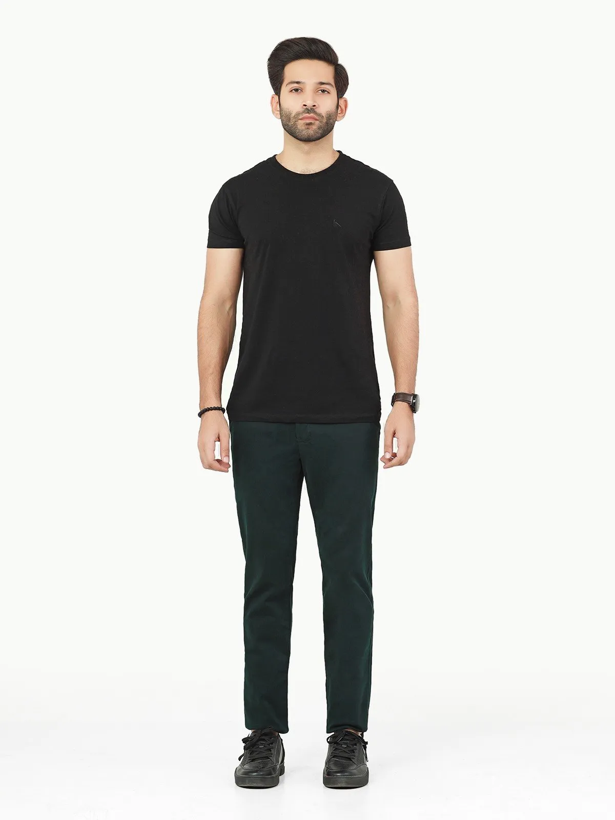 Men's Forest Green Chino Pant - EMBCP22-017