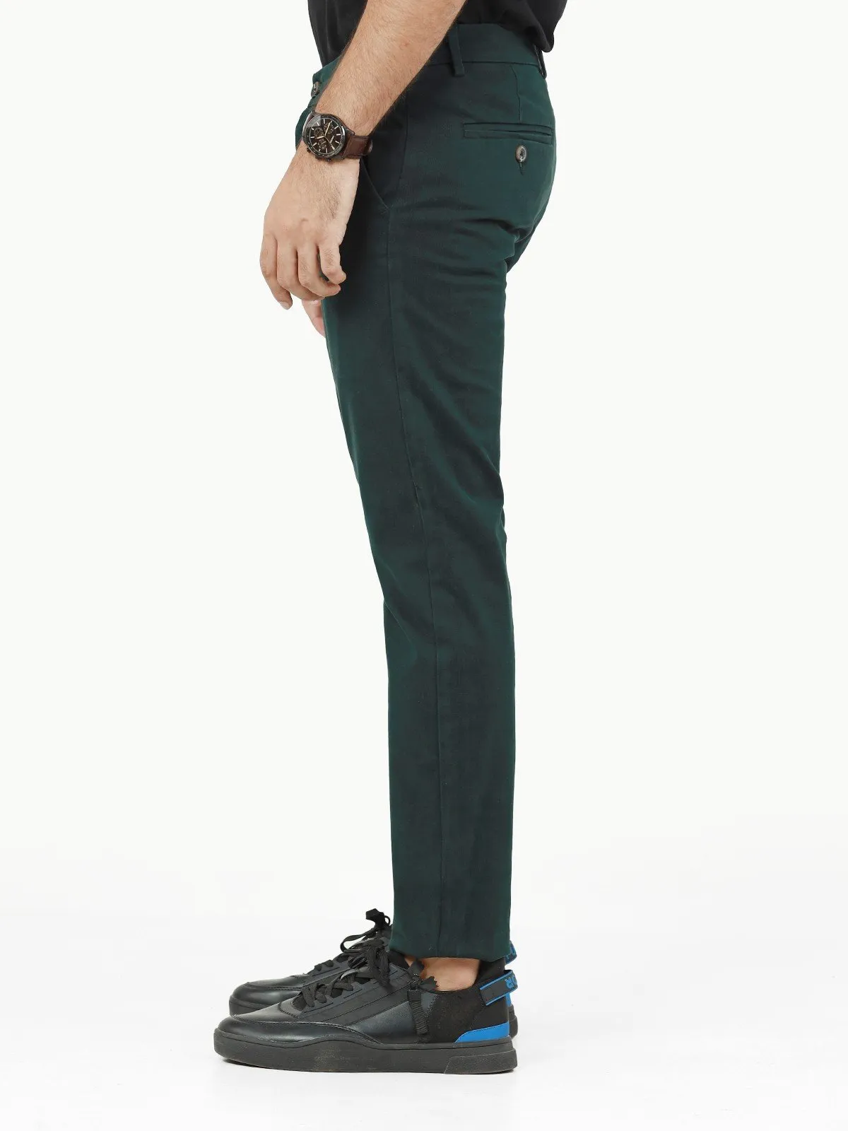 Men's Forest Green Chino Pant - EMBCP22-017