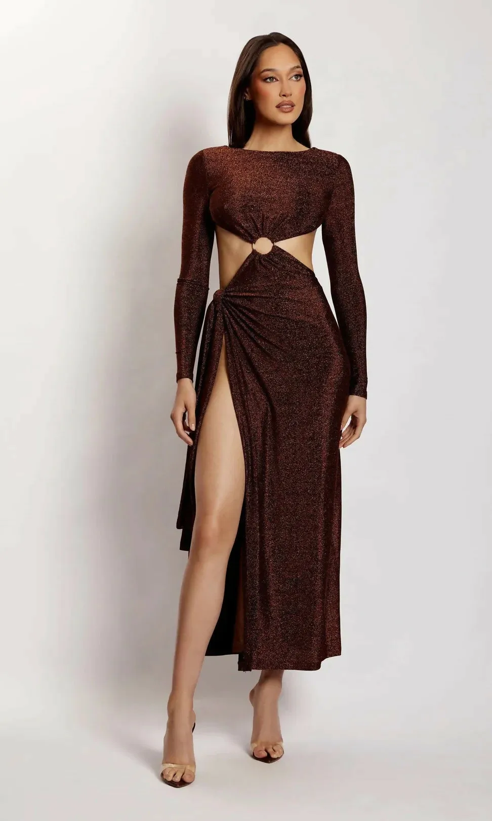 Meshki Christina Maxi Dress - Brown