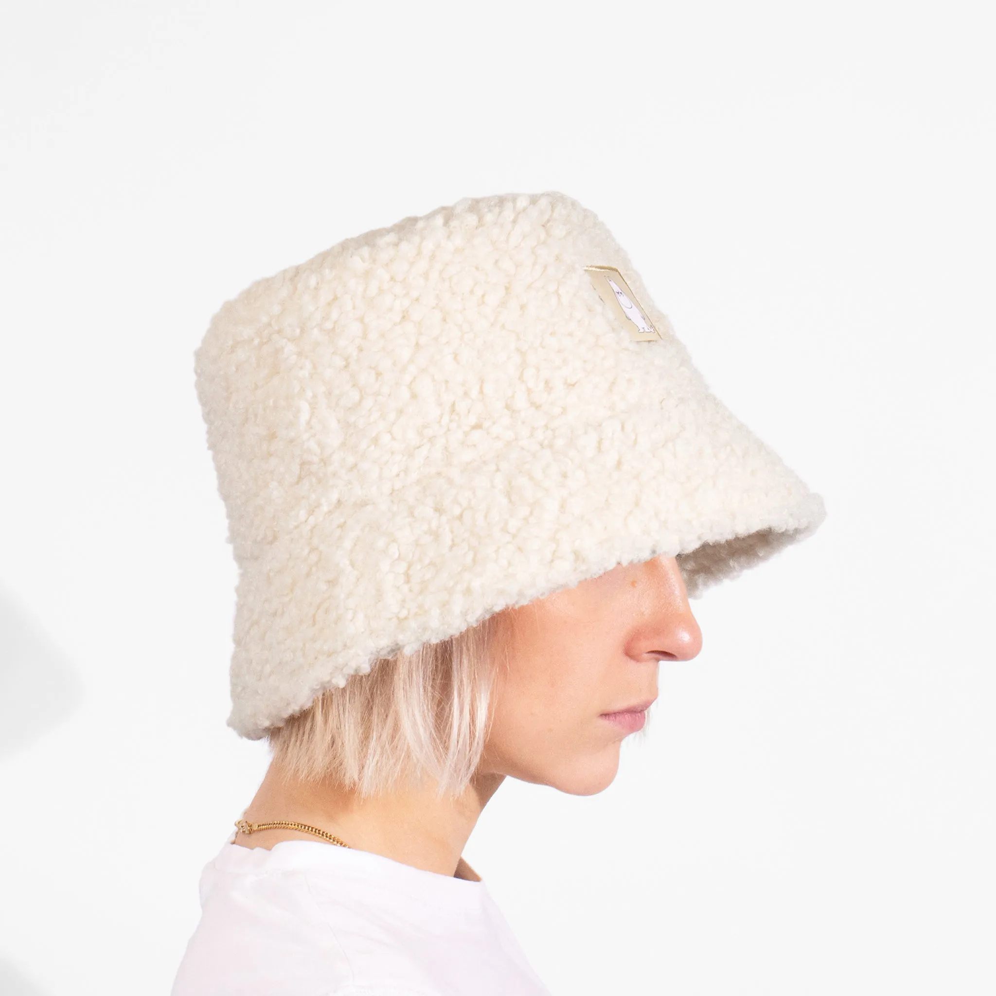 Moomintroll Angry Bucket Hat Fluffy - Offwhite