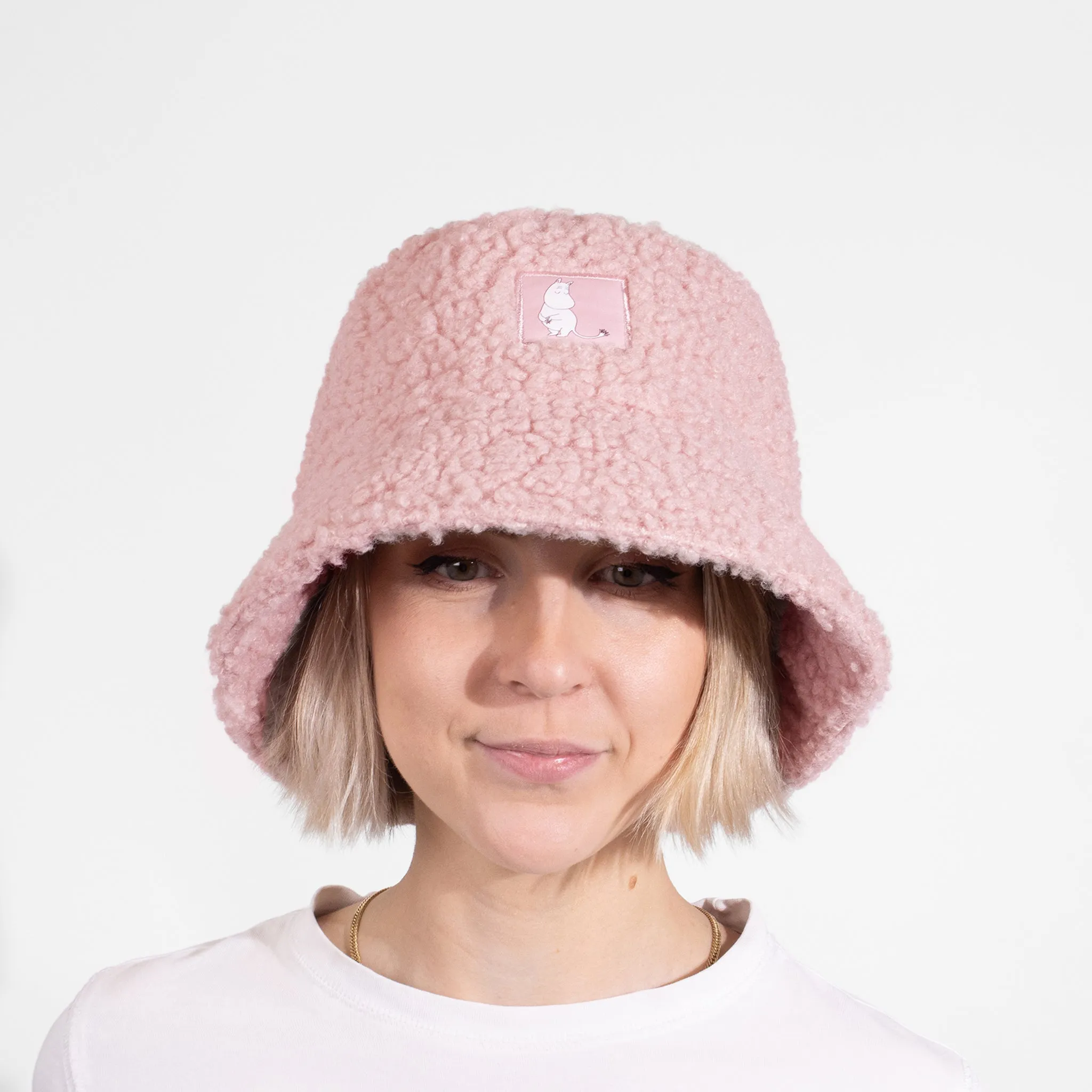 Moomintroll Happy Bucket Hat Fluffy - Pink