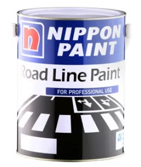 Nippon Paint 5L Road Line Paint | Colours : Black (NIP-RLP-BK), Red (NIP-RLP-RD), White (NIP-RLP-WH), Yellow (NIP-RLP-YL)