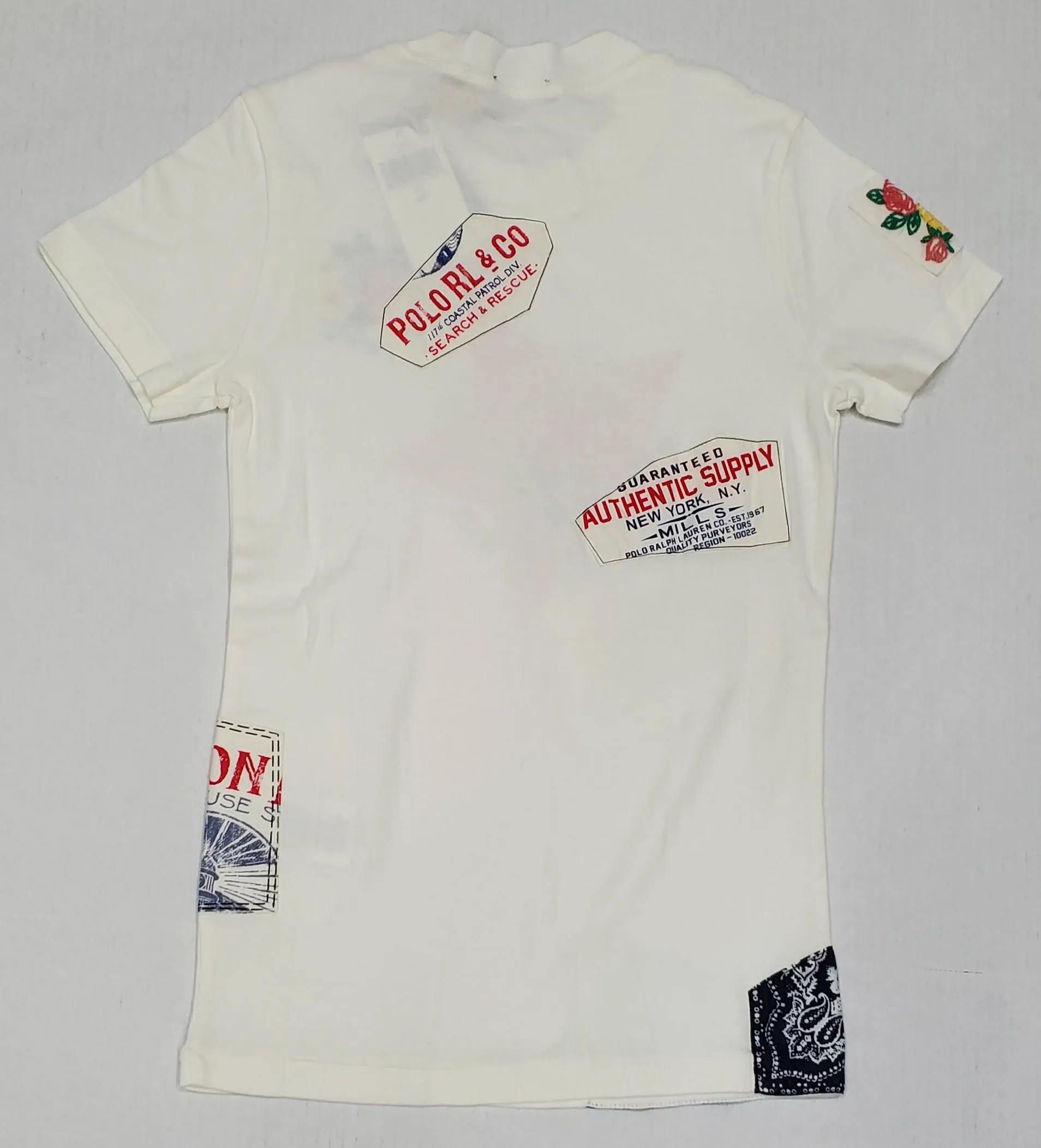 Nwt Polo Ralph Lauren Women's Embroidered/Print  Tee
