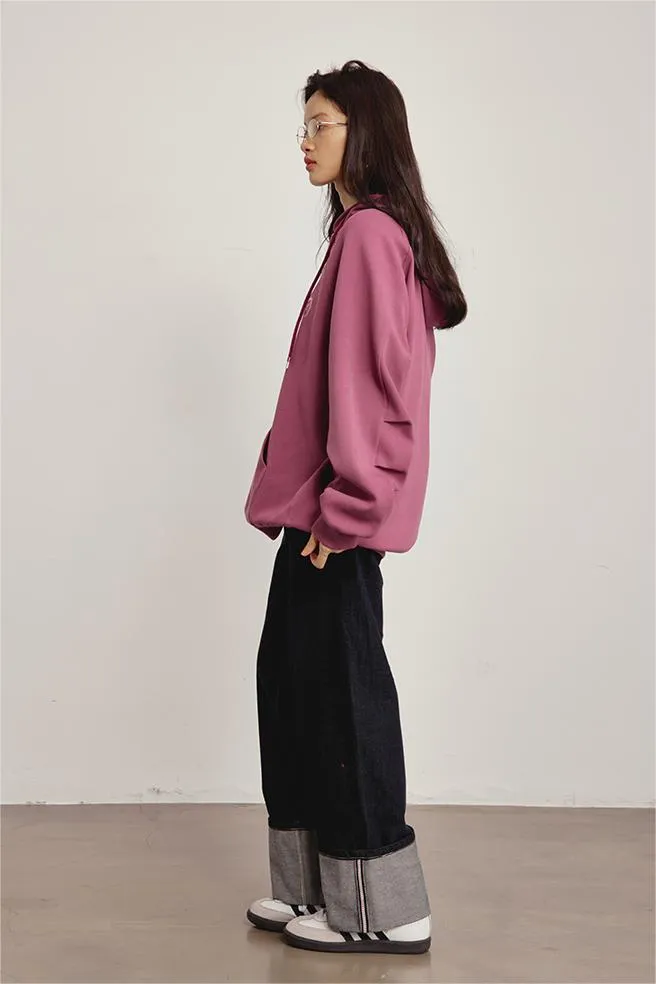 OMONT フーデッドルーズフィットリラックファットパーカー OMT081