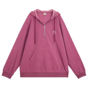 OMONT フーデッドルーズフィットリラックファットパーカー OMT081