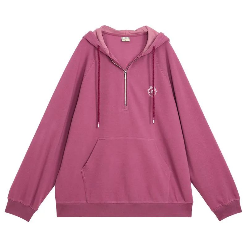 OMONT フーデッドルーズフィットリラックファットパーカー OMT081