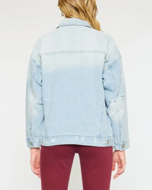 Oversized Denim Jacket - Light Wash