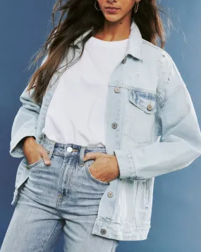 Oversized Denim Jacket - Light Wash