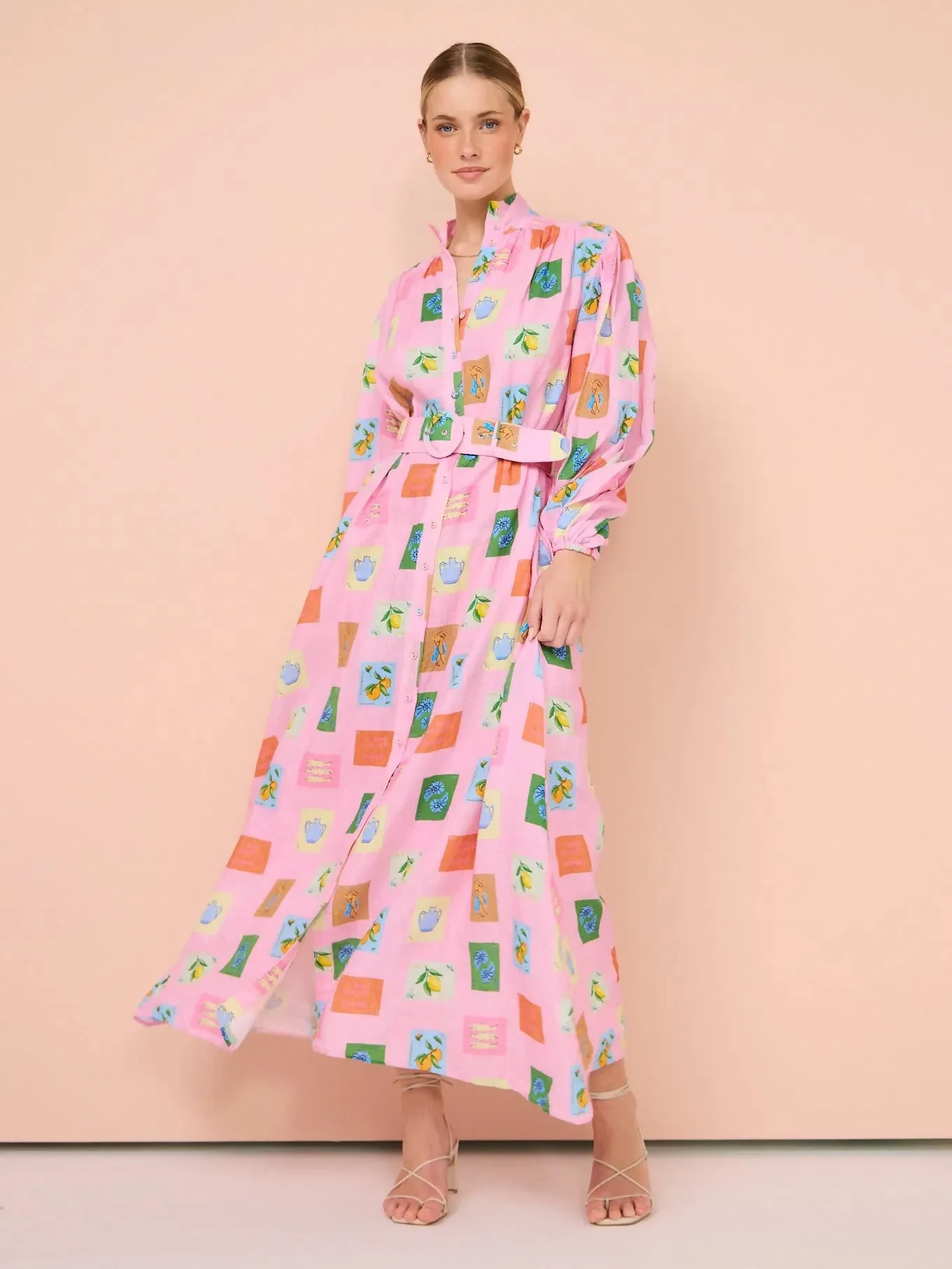 Palm Noosa Noddy Dress in Pink Emblem Size 10