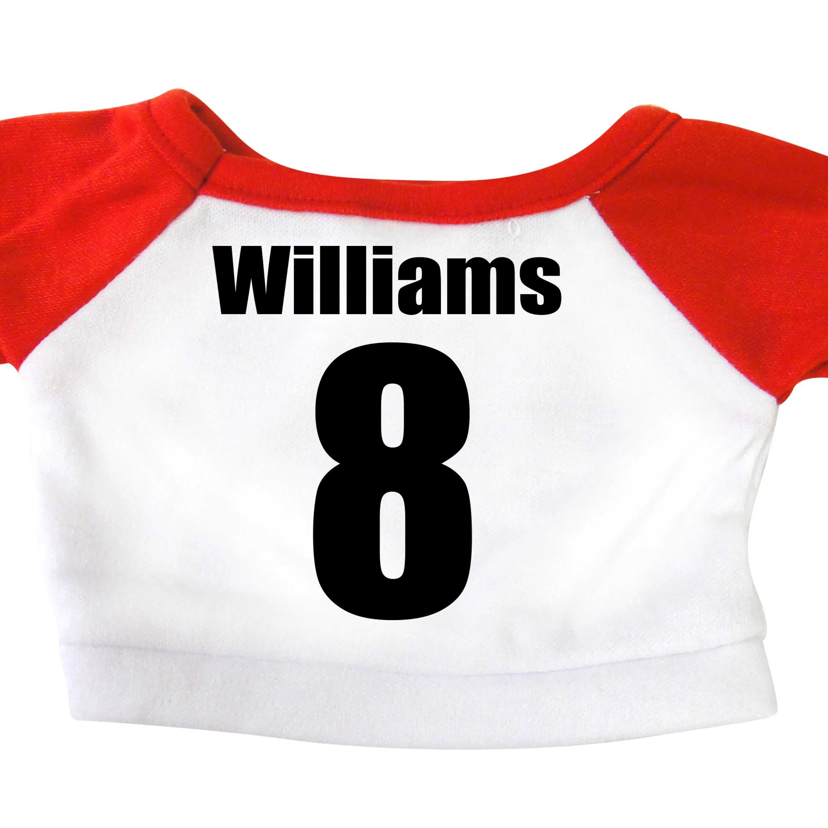 Personalized Lacrosse Teddy Bear - 13" Black Vera Bear