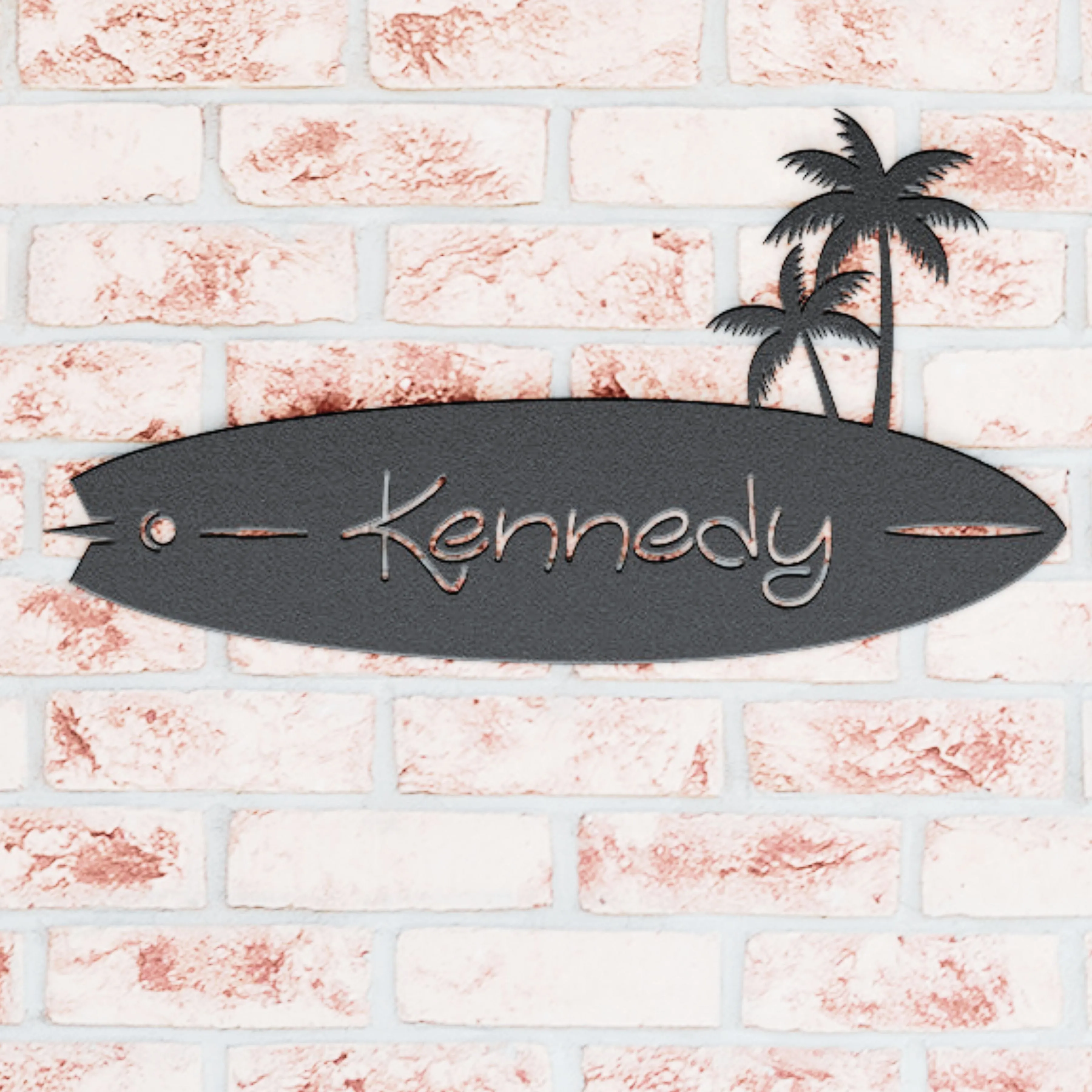 Personalized Surfboard Metal Art