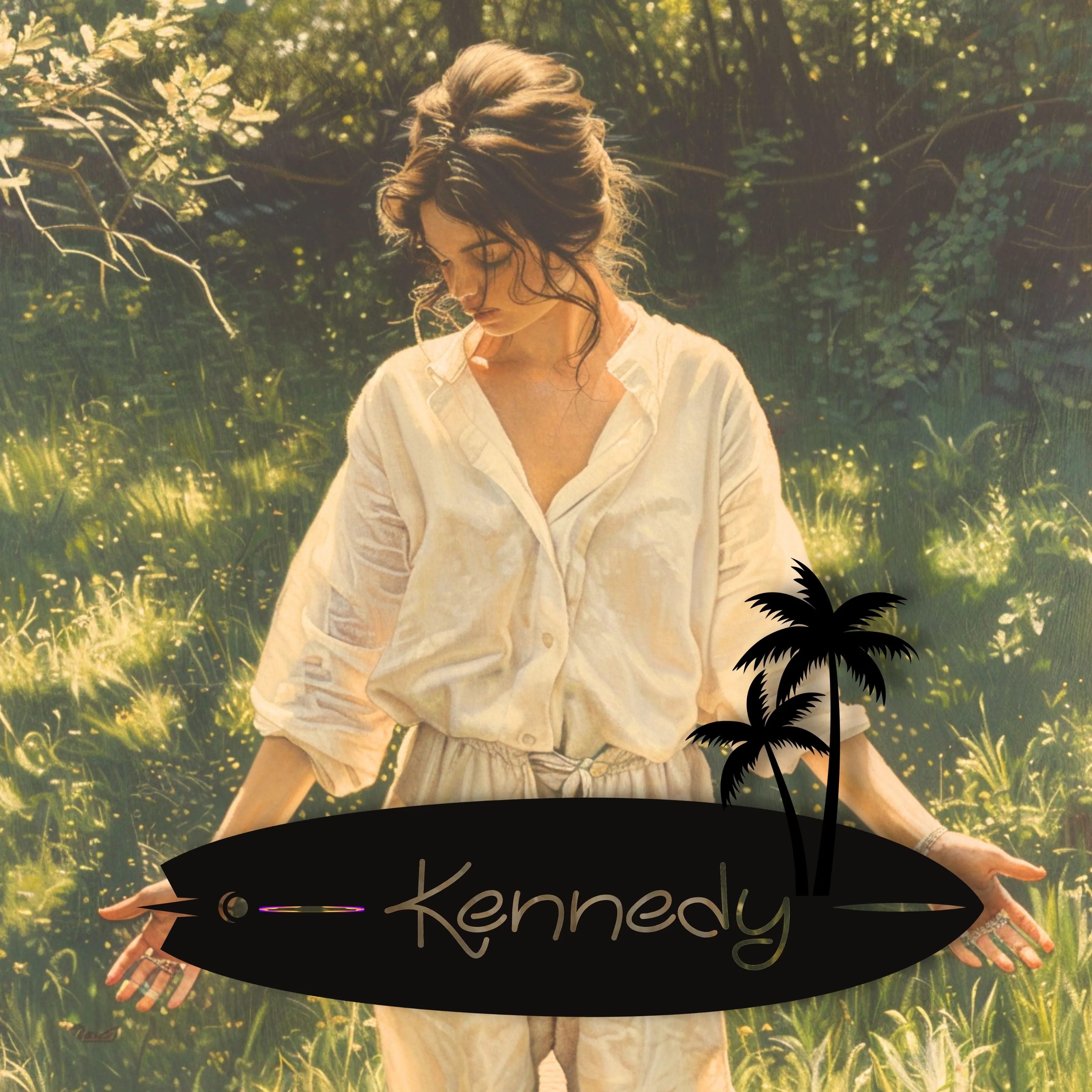 Personalized Surfboard Metal Art