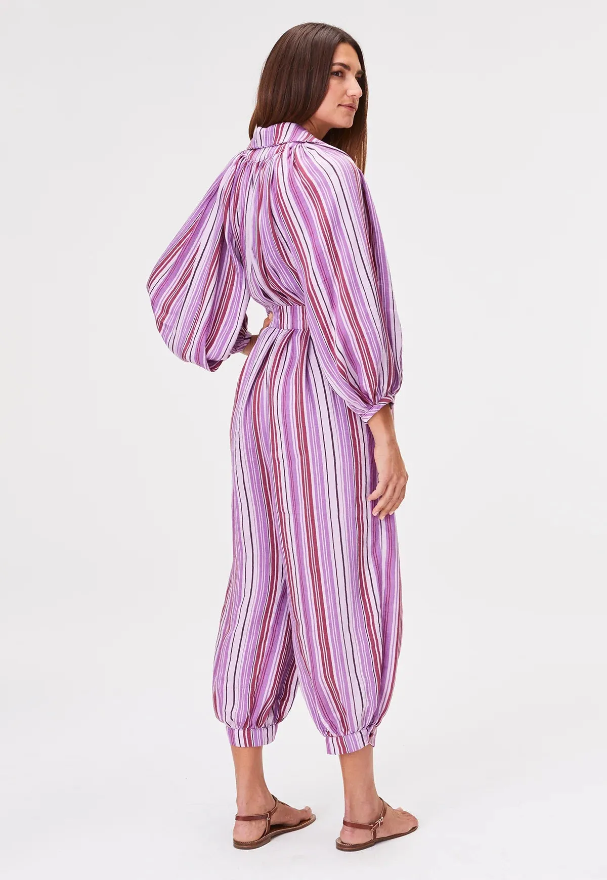 Poet Jumpsuit - Blueberry Stripe