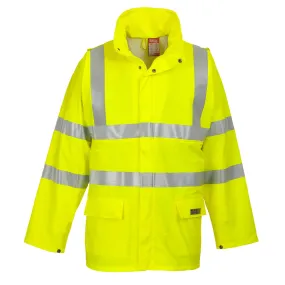 PORTWEST® Flame Resistant High Visibility Waterproof Jacket - ANSI Class 3 - FR41