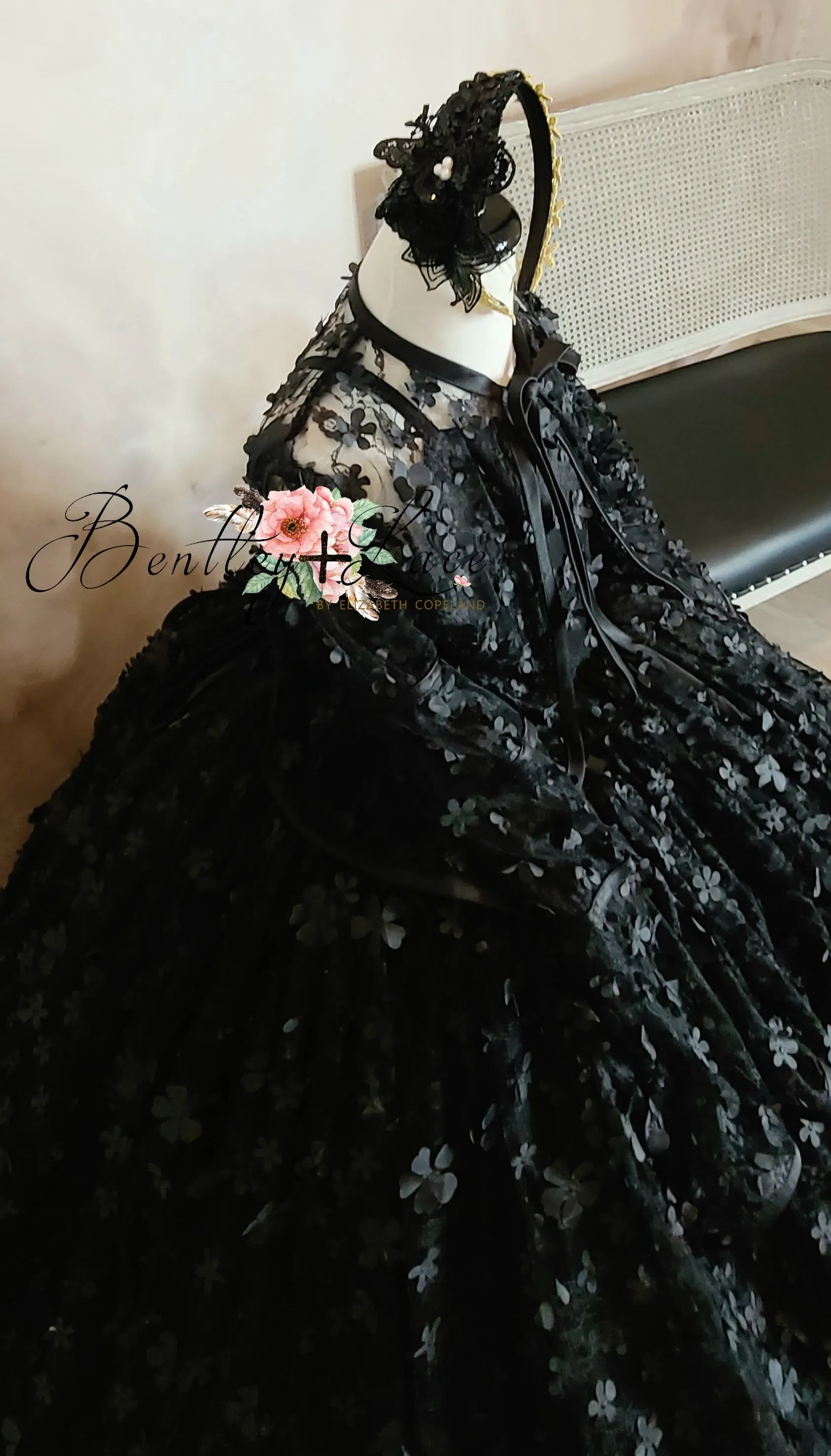 "Cassandra" -  Floor long Length Dress   Lace jacket - ( 6 Year - Petite 9 Year)