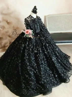 "Cassandra" -  Floor long Length Dress   Lace jacket - ( 6 Year - Petite 9 Year)