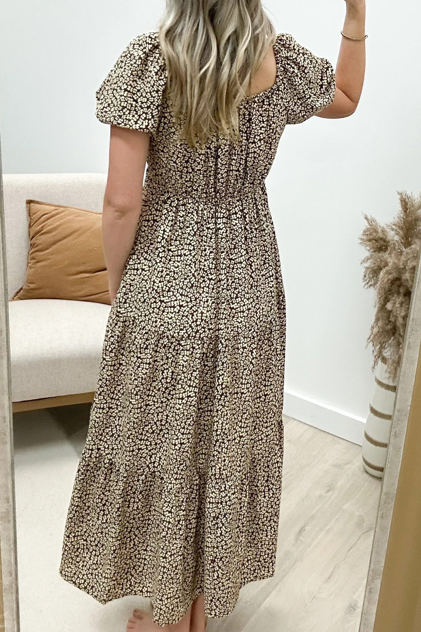 "Covered In Daydreams" Dress (Brown)