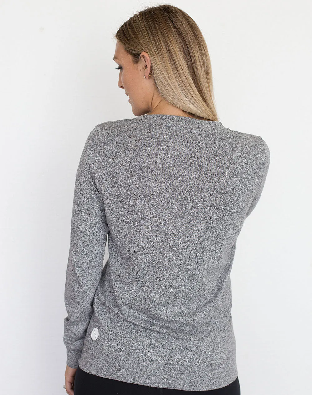 Relove ** Maternity Top - Crew Neck Jumper Grey