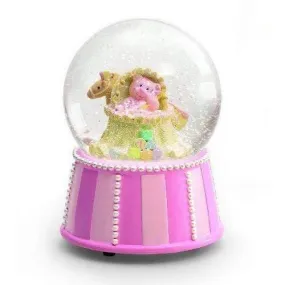 Russ Berrie My First Teddy Musical Waterglobe, Pink