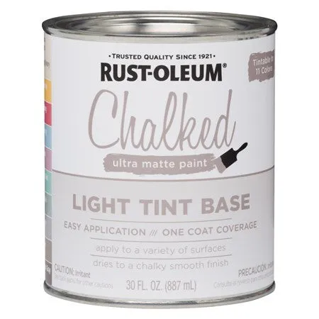 Rust-Oleum Chalked Ultra Matt Paint - Create Your Own Colour - 2 Tintable Bases