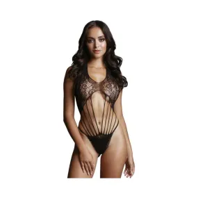 Shot Le Desir Strappy Lace Teddy Black O/s