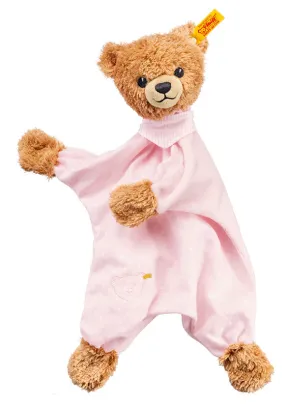 Sleep Well Teddy Bear Comforter by Steiff - Pink - 30cm