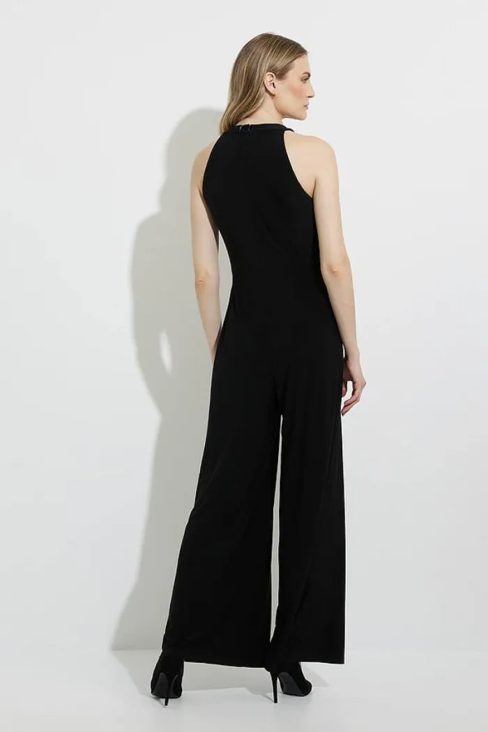 Sleeveless Ruched Waist Jumpsuit