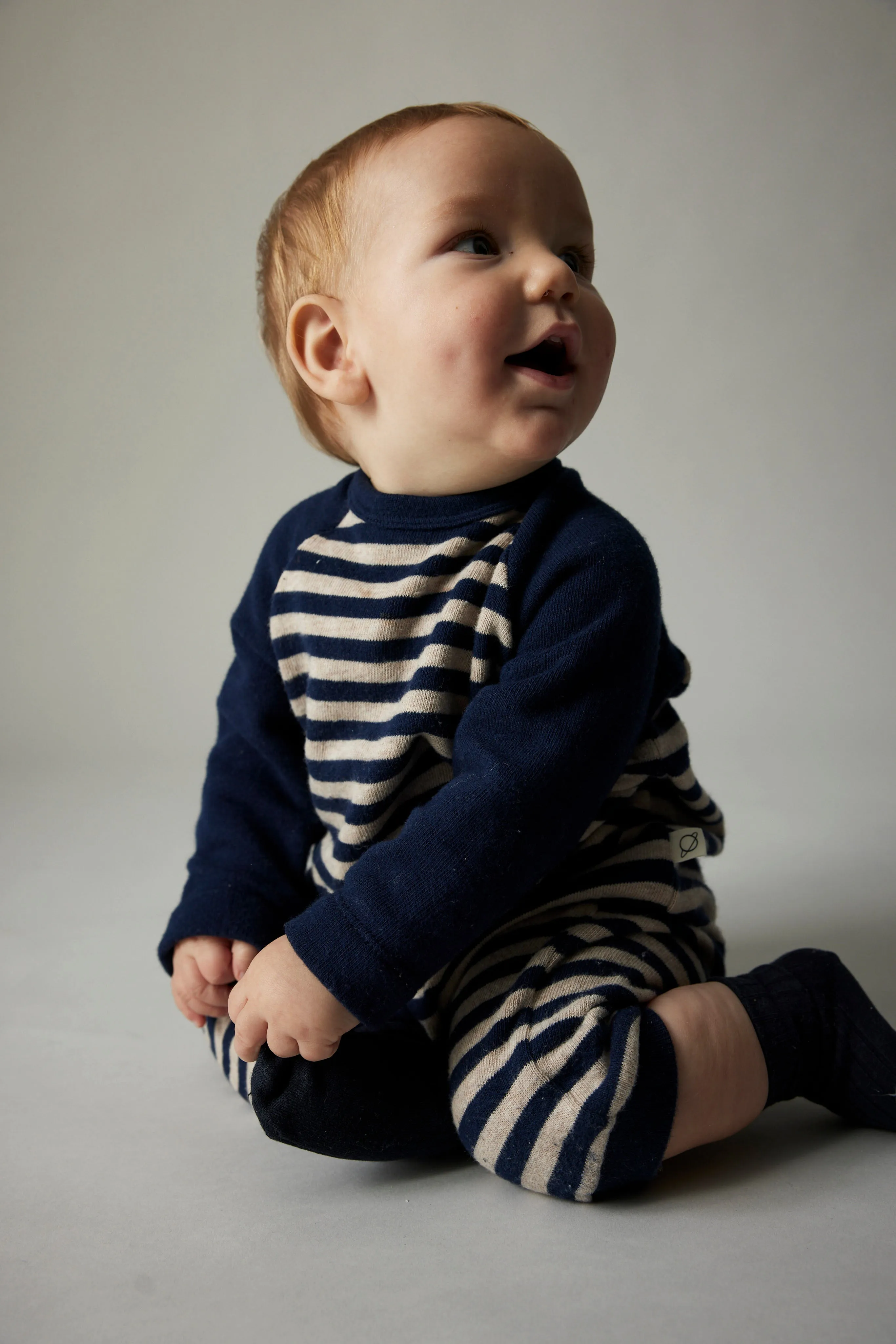 SOFT STRIPED BABY JUMPSUIT