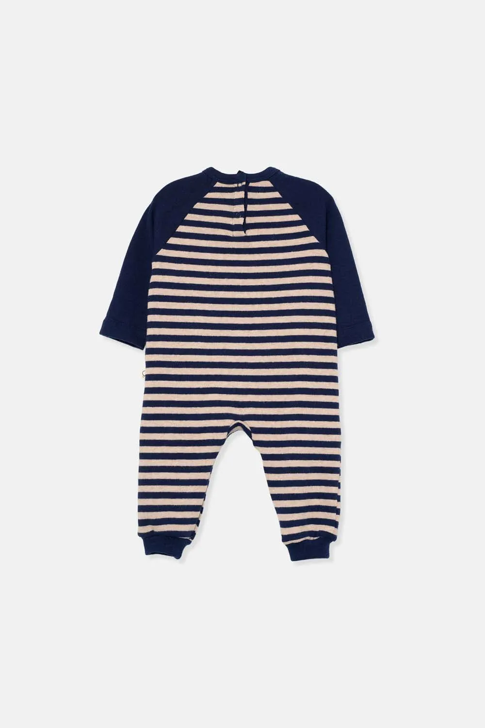 SOFT STRIPED BABY JUMPSUIT
