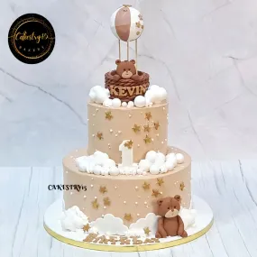 Teddy Air Balloon 3kg Cake