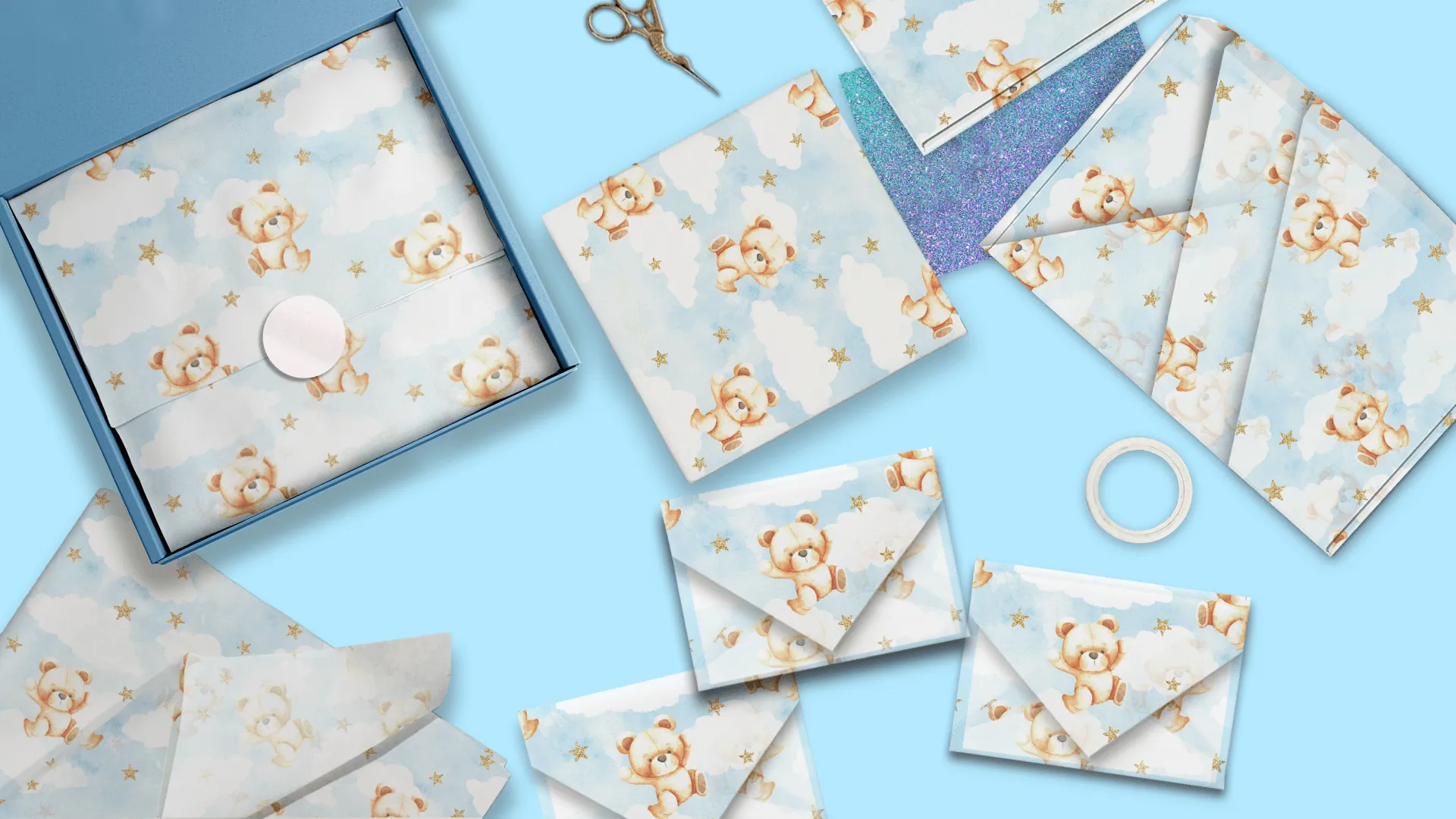Teddy Bears Tissue Paper