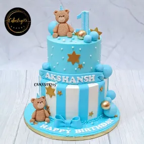 Teddy Blue 3kg Cake