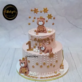 Teddy Cute First Birthday 4kg Cake
