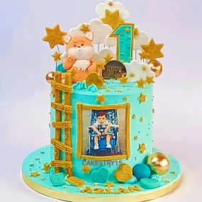 Teddy First Birthday 2kg Cake
